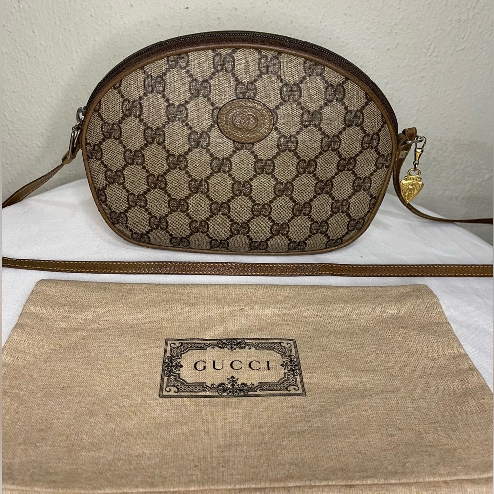 Vintage Gucci Monogram GG Crossbody Shoulder Bag Ophidia Marmont Web Jackie
